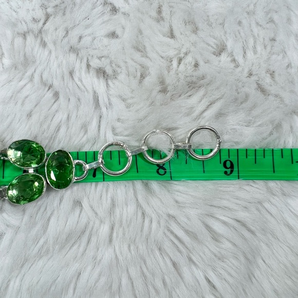 Peridot 925 Large Necklace & Bracelet Set - Picture 5 of 8